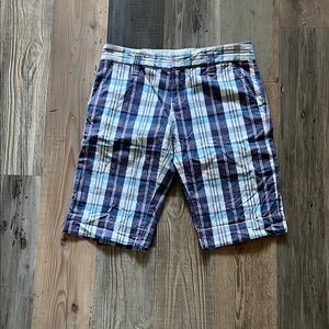 Vintage Roxy Blue Plaid (Multicolor) Bermuda Shorts Size: 0